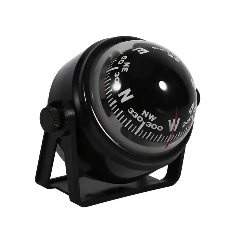 بوصلة الملاحة الإلكترونية البحرية LED الملاحة البوصلة LED LC550 أسود مقاوم للماء لسيارة قارب مركبة بحرية شاحنة قافلة