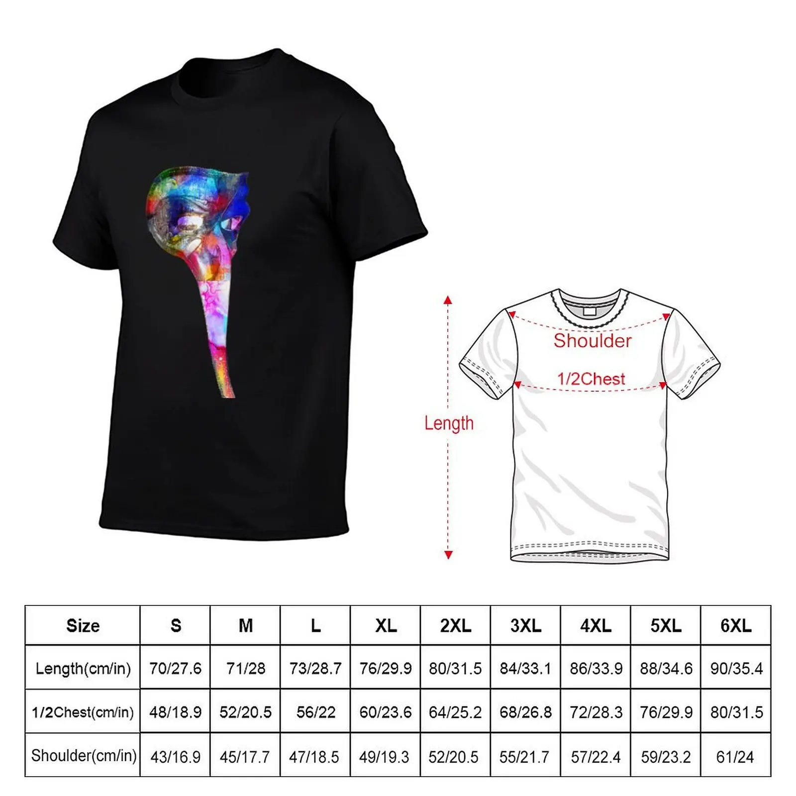 italian colorful carnival mask during the celebrations in Venice T-Shirt Relaxed Casual Short Sleeve Tee