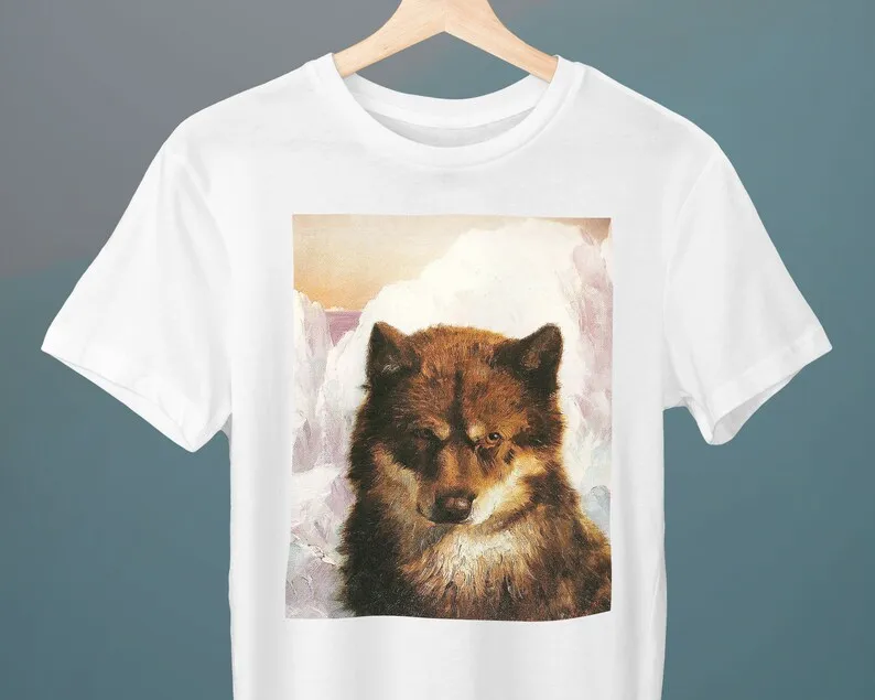 Oosisoak, Frederic Edwin Church Painting, Unisex T-Shirt, Art T-Shirt, Fox Tee, Wolf Tee, Gift for Her, Gift for Him