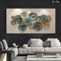 [2D Flat]1pcs 27.5X55.1in/70X140cm Frameless Metal Wall Sculpture - Modern Minimalist Art Print Decoration - Ideal for Home, Off