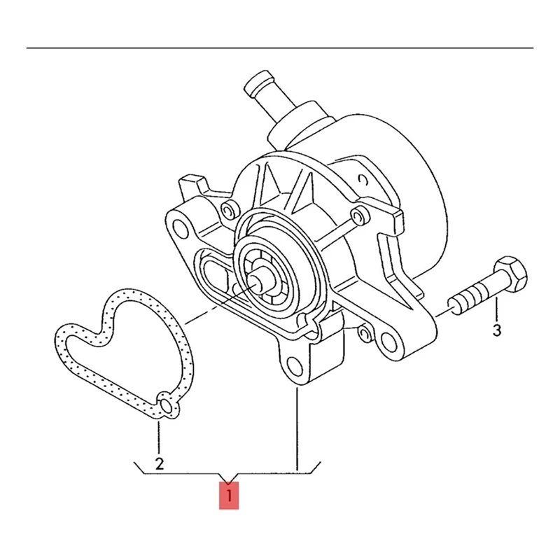 1 PCS Engine Vacuum Pump Silver Automotive Supplies For VW TDI 98-05 Beetle 99-06 Jetta Golf 038145101A 038145101B