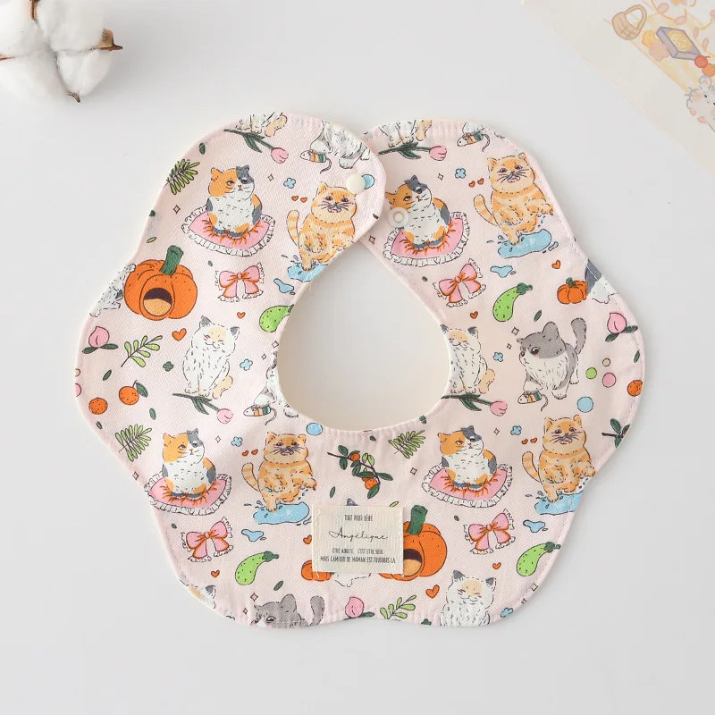 1 pçs algodão gaze impressão babadores do bebê absorvente saliva toalha recém-nascido burp panos bandana cachecol para meninos meninas alimentação babador