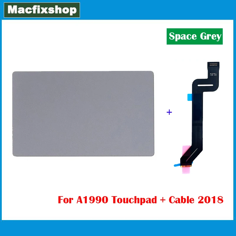 

Original Laptop Touchpad with Flex Cable For Macbook Pro 15" Retina A1990 Trackpad 821-01669-A 2018 Year EMC 3215 Space Grey