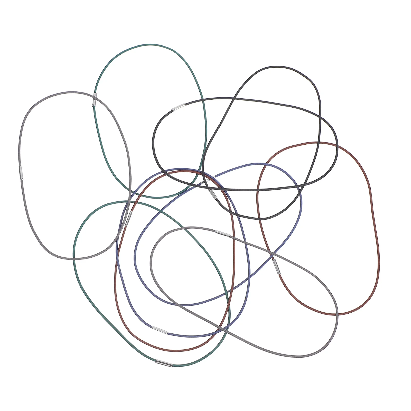 10 قطع من أشرطة الملاحظات المرنة القابلة للتعديل من النايلون المطاطي للمجلات والمخططين والمذكرات والمسافرين #2