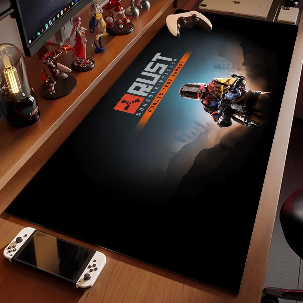 The game Rust Large Rug Mouse Pad 1200x600 Rubber Mouse Pad Almohadilla De Escritorio Hentai Super Big Large Edge Lock Desk Mat