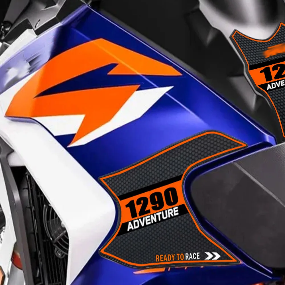 ل 1290 سوبر مغامرة ADV S R 2021 2022 2023 جديد ثلاثية الأبعاد المطاط وسادة واقية خزان الوقود ملصقات النفط الغاز حامي الديكور #2