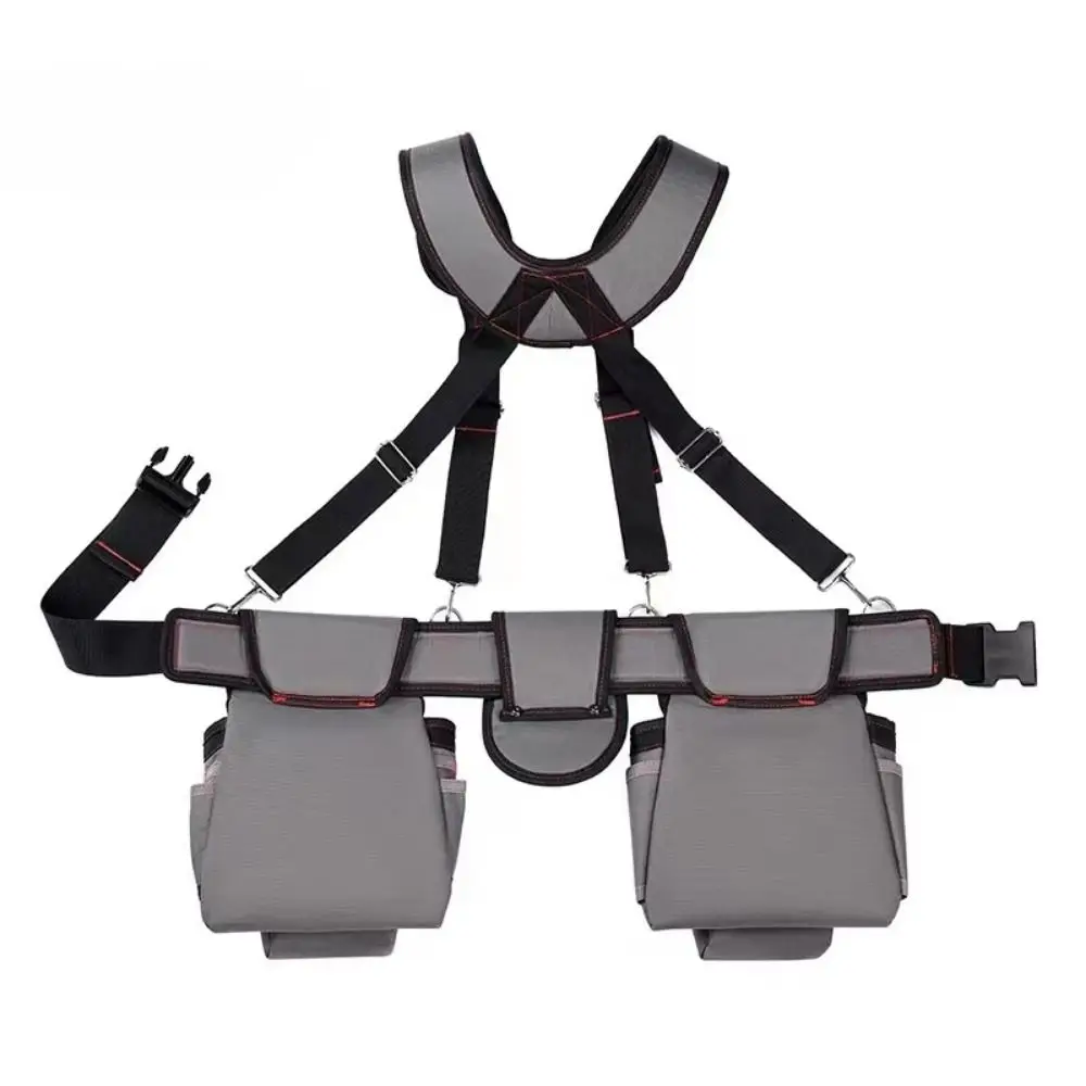 Cinture per attrezzi professionali regolabili Cintura per attrezzi tipo gilet di grande capacità con bretelle comoda da indossare staccabile