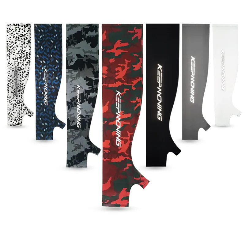 Sommerliche Kühlende Sport-Radarmstulpen für Herren, Outdoor-Fitness-Tarnmuster-Handschuhe, Damen-Armstulpen, Sonnenschutz, Eisseide