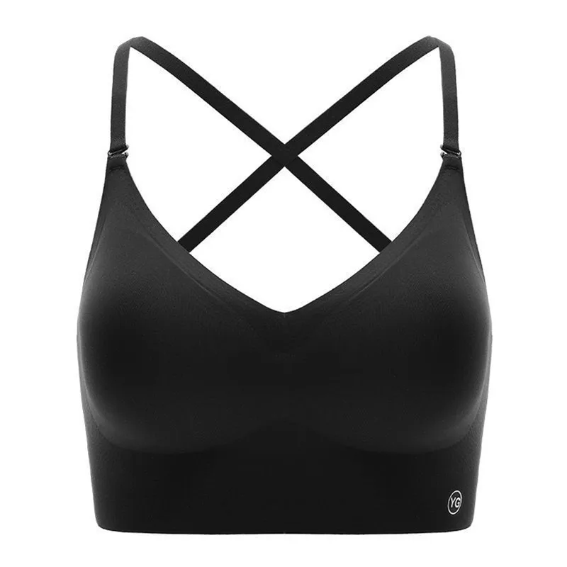 Lingerie fina em forma de U para mulheres, camiseta feminina sem traço, sem encosto, triangular, sutiã de polimerização, sexy, verão