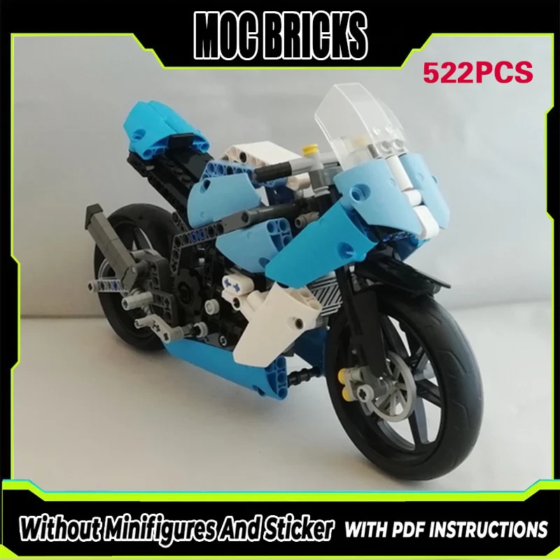 

Конструктор City Car Model MOC: Мотоцикл GSXR 1000 Super Sport, модульная технология, подарки, праздничный набор для сборки, детские игрушки