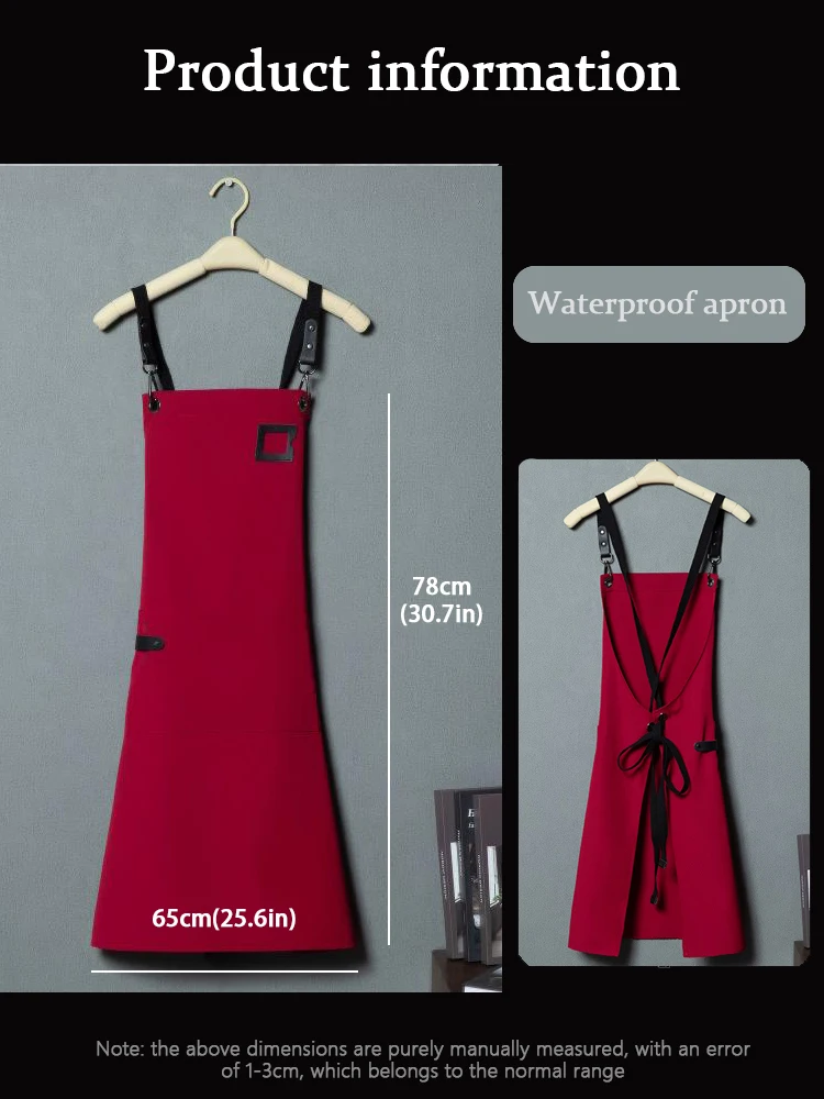プロ仕様の防水キャンバス作業エプロンカバーオール - ガーデニング、バリスタ、美容師向けの耐久性と防汚性
