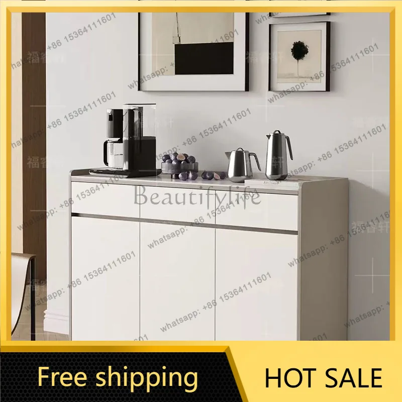 LJY Wood Luxury Cabinets Pantry Display Kitchen Sideboards Organizer Mobile Living Room Cabinets Storage Gabinete Trendy Furnitu