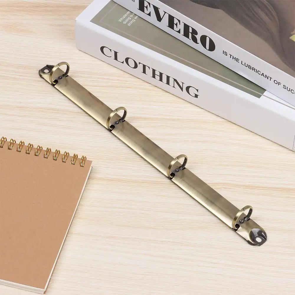 A4/B5/A5/A6/A7 Metal Loose-leaf Binding Clips Colorful Spiral Binder File Folder DIY Album Diary Clips Ring Notebook Accessory