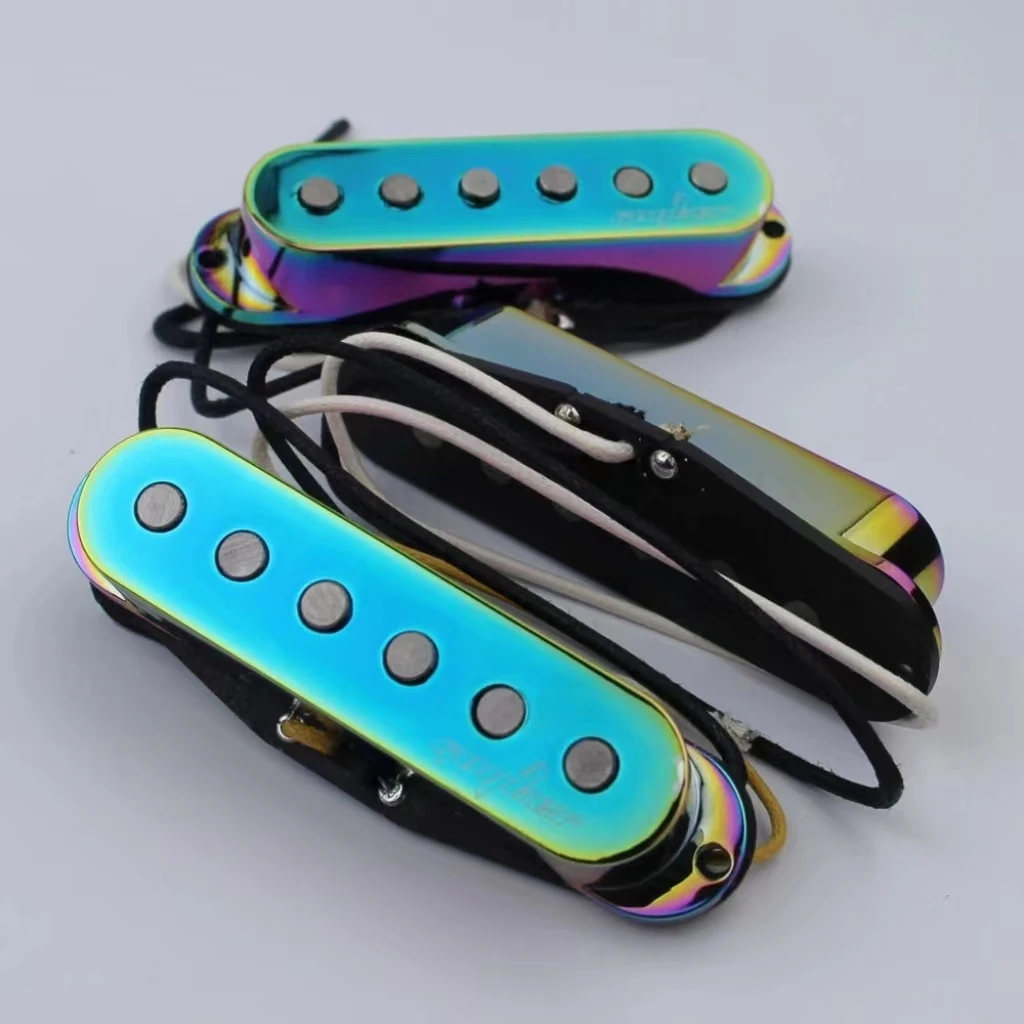 

Guyker Alnico Single Coil Guitar Pickups Chameleon Rainbow Electric Guitar Pickups For Stratocaster Guitar