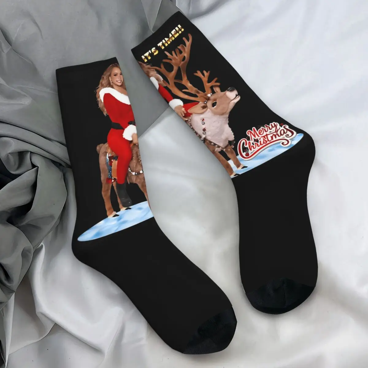 Couple Socks Mariah Carey Stockings Spring Fashion Quality Socks Pattern Climbing Anti Skid Socks