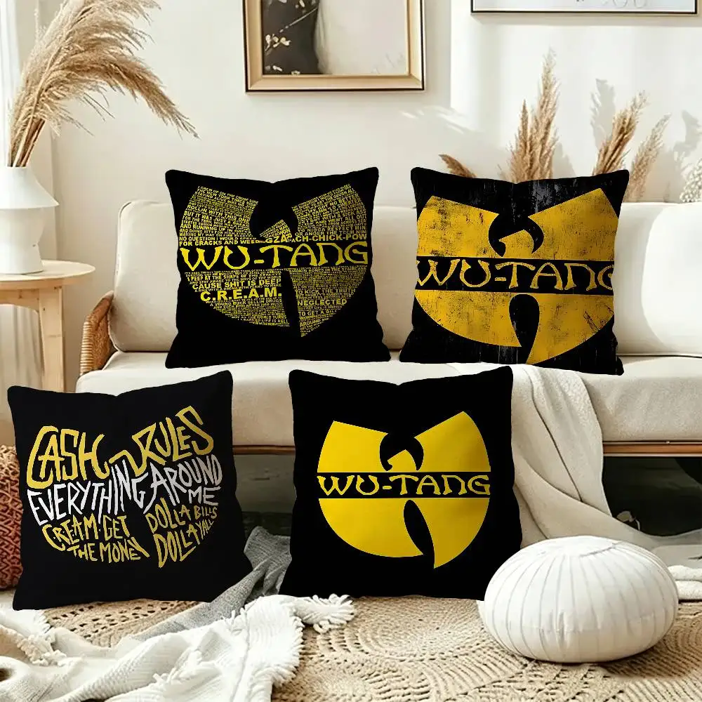 Singer WU-T--TANG Cool CLANs Office Cushion Pillowcase Car Cushion Cover45X45CM Lumbar Pillowcase Sofa Pillowcover