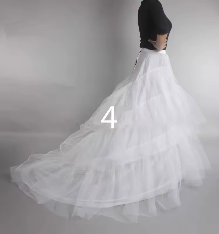 Hot Bridal Wedding Petticoat Underskirt Prom Plus Size Hoop Crinoline 12 Styles Customized - Image 19