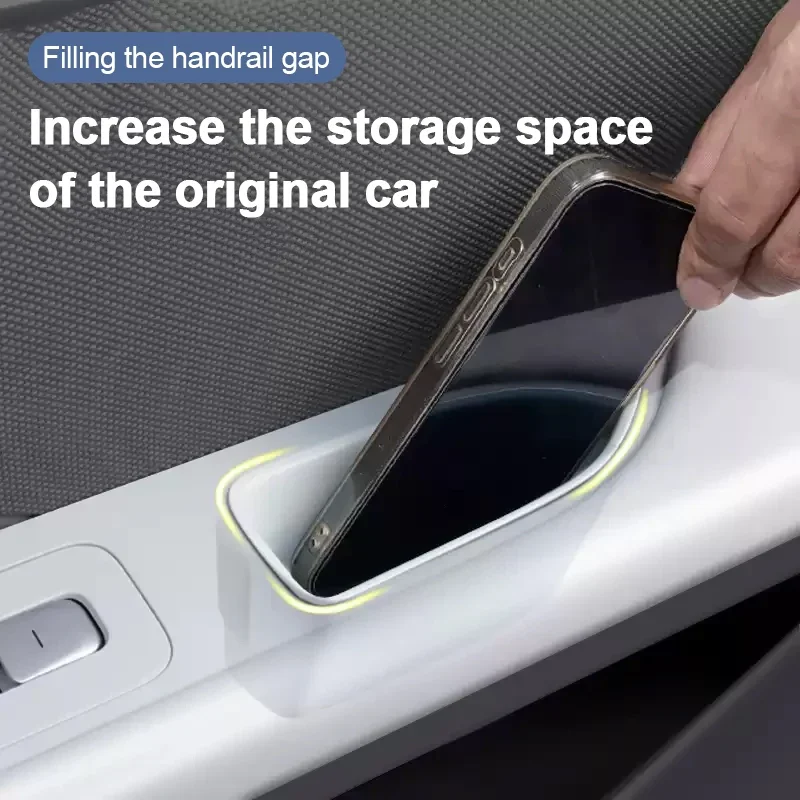 

For BAIC BJ30 2025 2024 Car Door Storage Box Armrest Silicone Modification Storage Door Handle Cover Auto Interior Accessories