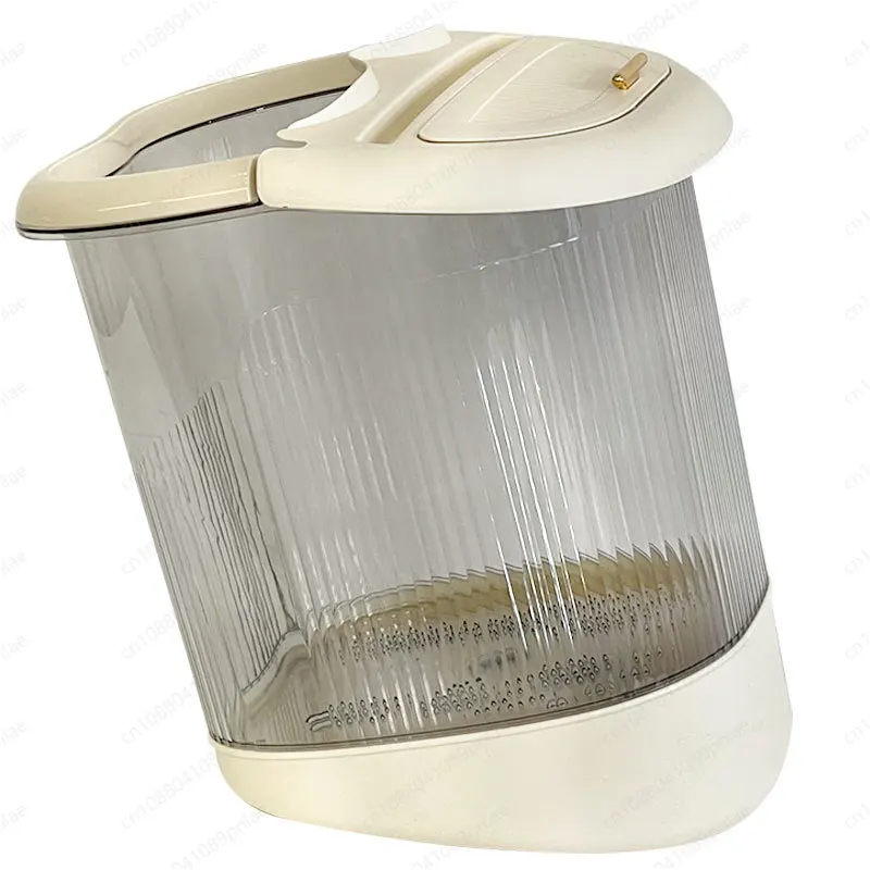 High-Depth Calf Massage Foot Bath Tub Transparent Insulated Home Foot Spa Soaking Bucket