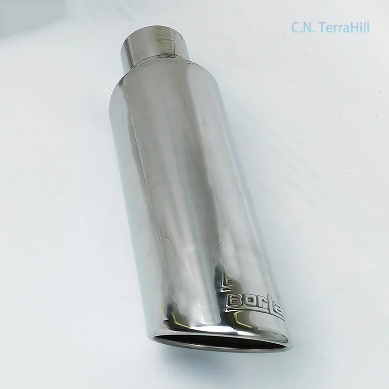 Stainless Steel Universal Exhaust Pipe Straight Through Muffler Tip Compatible with Borla Car Auto Parts