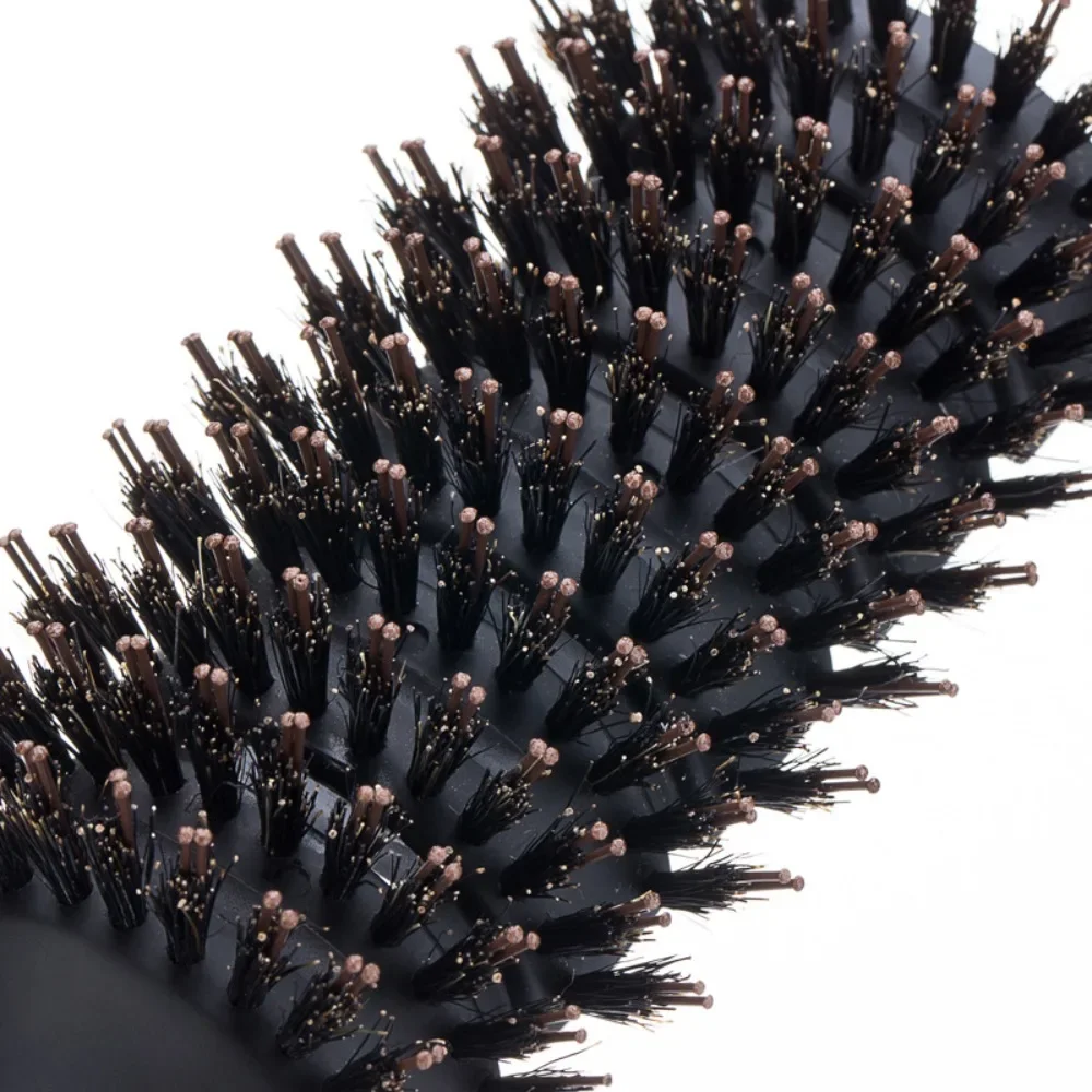 

Щетка для распутывания волос из кабаньей щетины с деревянной ручкой, антистатическая, с полым корпусом, для быстрой сушки, для густых вьющихся волос, для салонов и домашнего использования