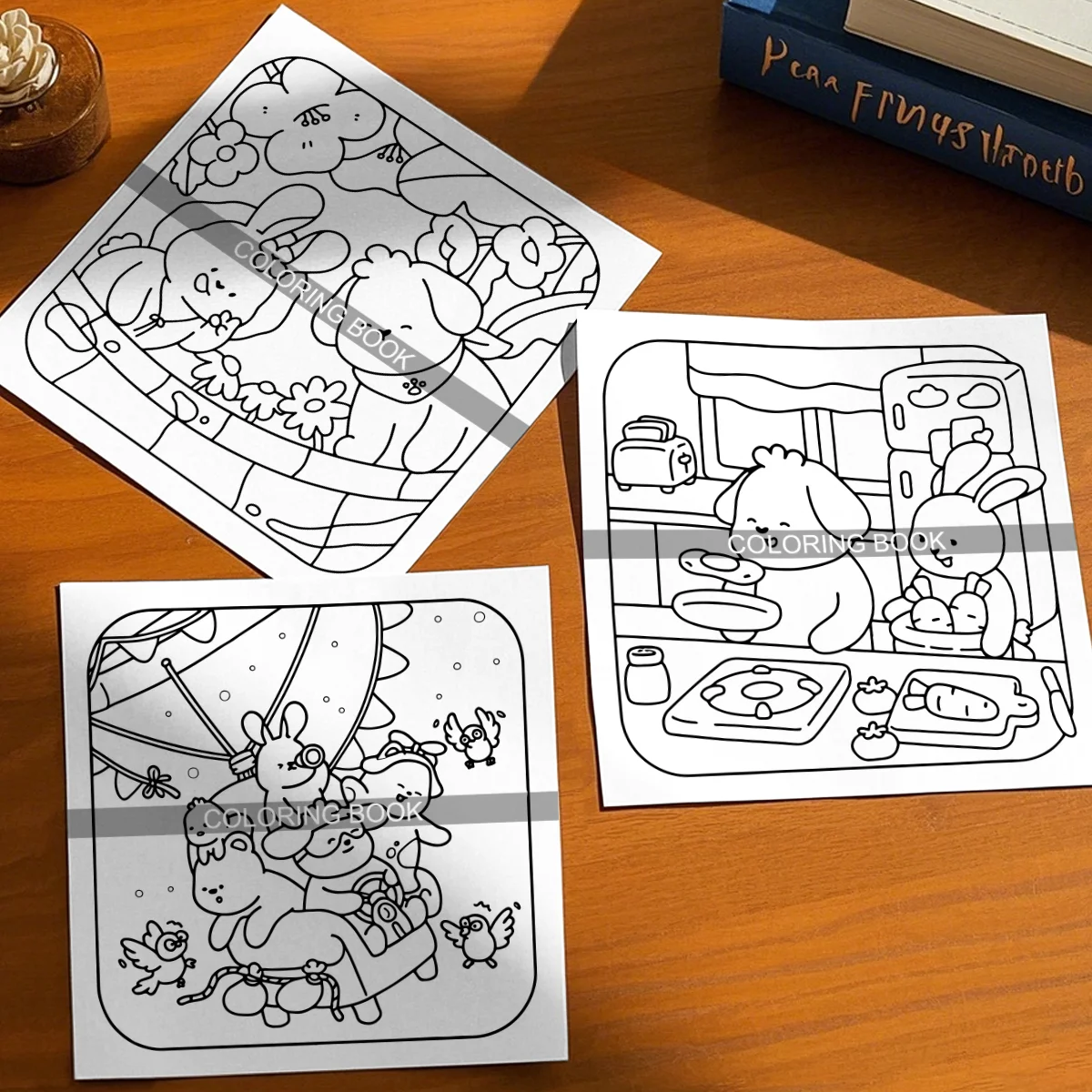 สมุดระบายสีสุดสนุก: หนังสือภาพที่พิธีขึ้นหัวใจสําหรับเพื่อนและครอบครัวที่สร้างสรรค์