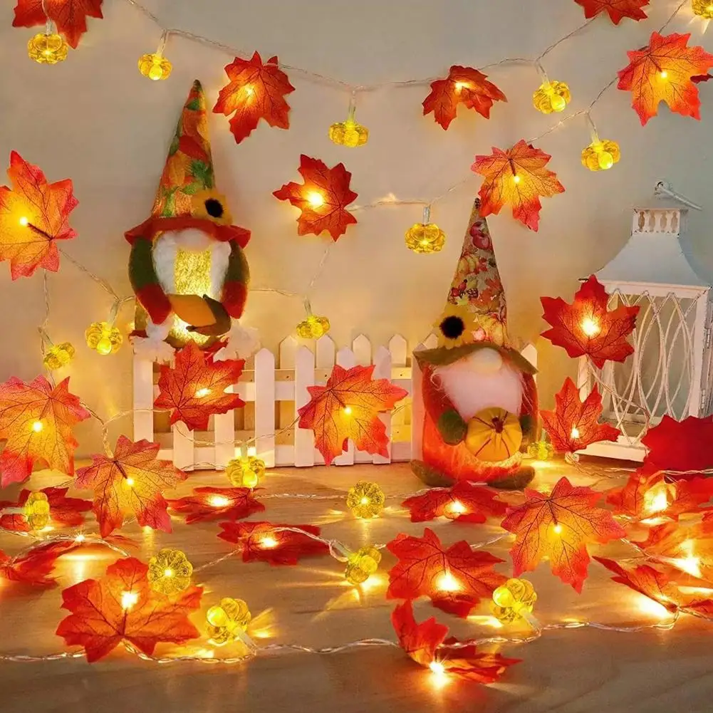 10 Leds Halloween Pumpkin String Lights DIY Fairy Garland Lamp Battery Powered For Home Bedroom Halloween Party Decoration