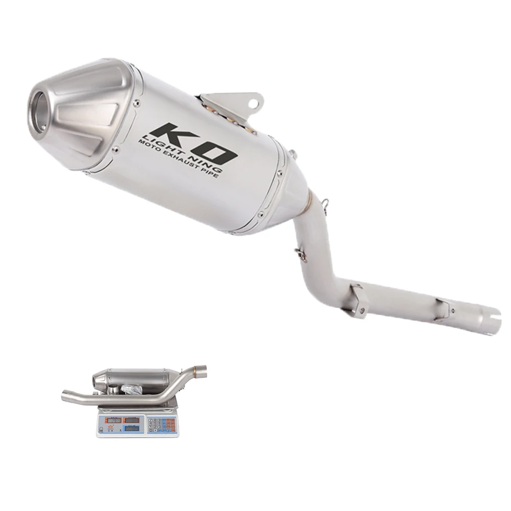 

Slip On For Suzuki DRZ400 S/E/SM 2000-2024 51MM Motorcycle Exhaust Escape Mid Link Pipe Moto Stainless steel Muffler DB Killer