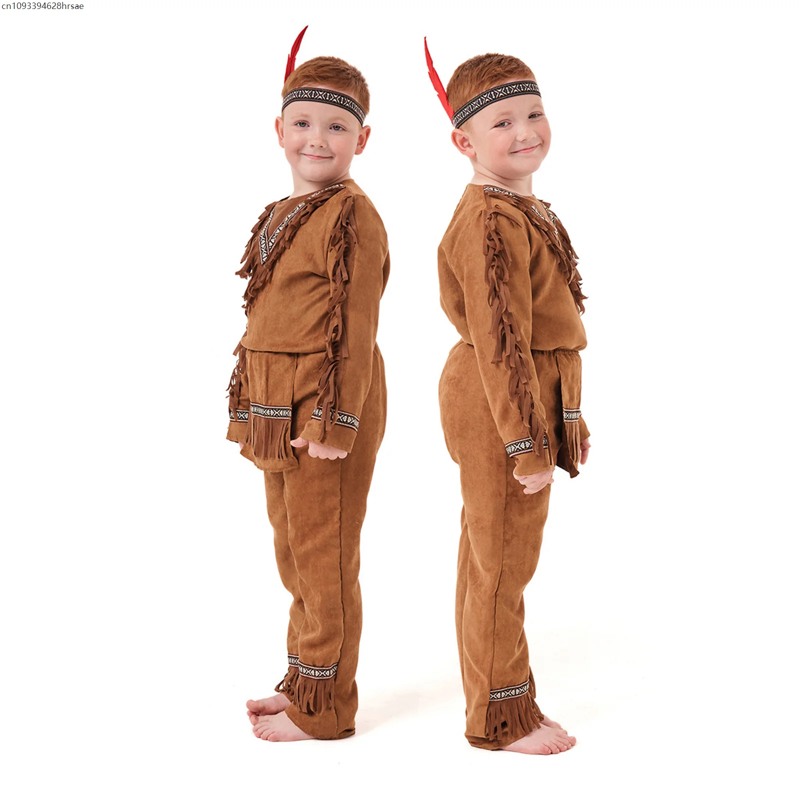 

Boys Native Indian Cosplay Costume Fancy Dress Kids Halloween Party Cosplay Costume Festival Party Performance Costumes