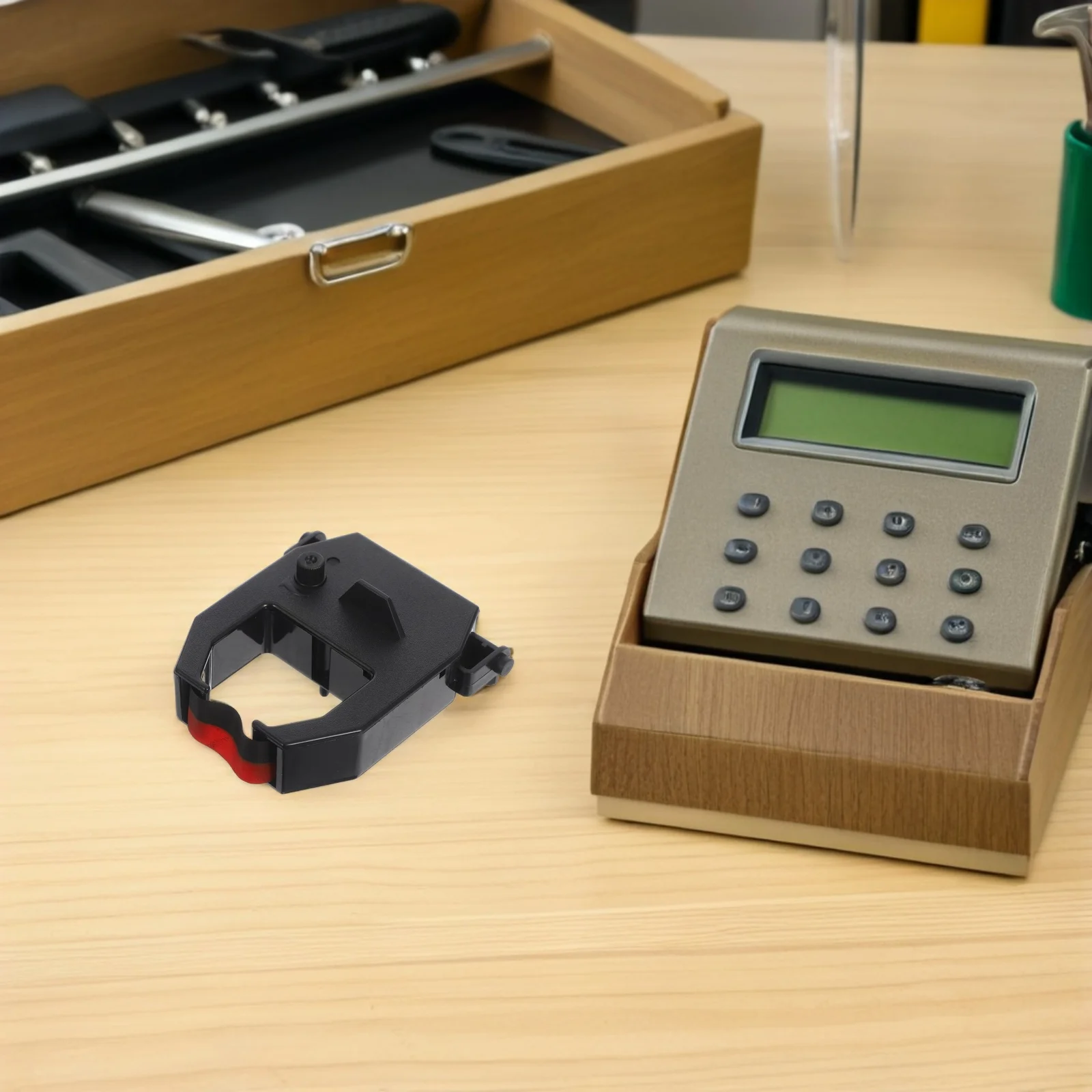 2Pcs Ribbon for Time Clocks Replacement - Unique Attendance Clock Part Compatible with Various Digital Time Recorders