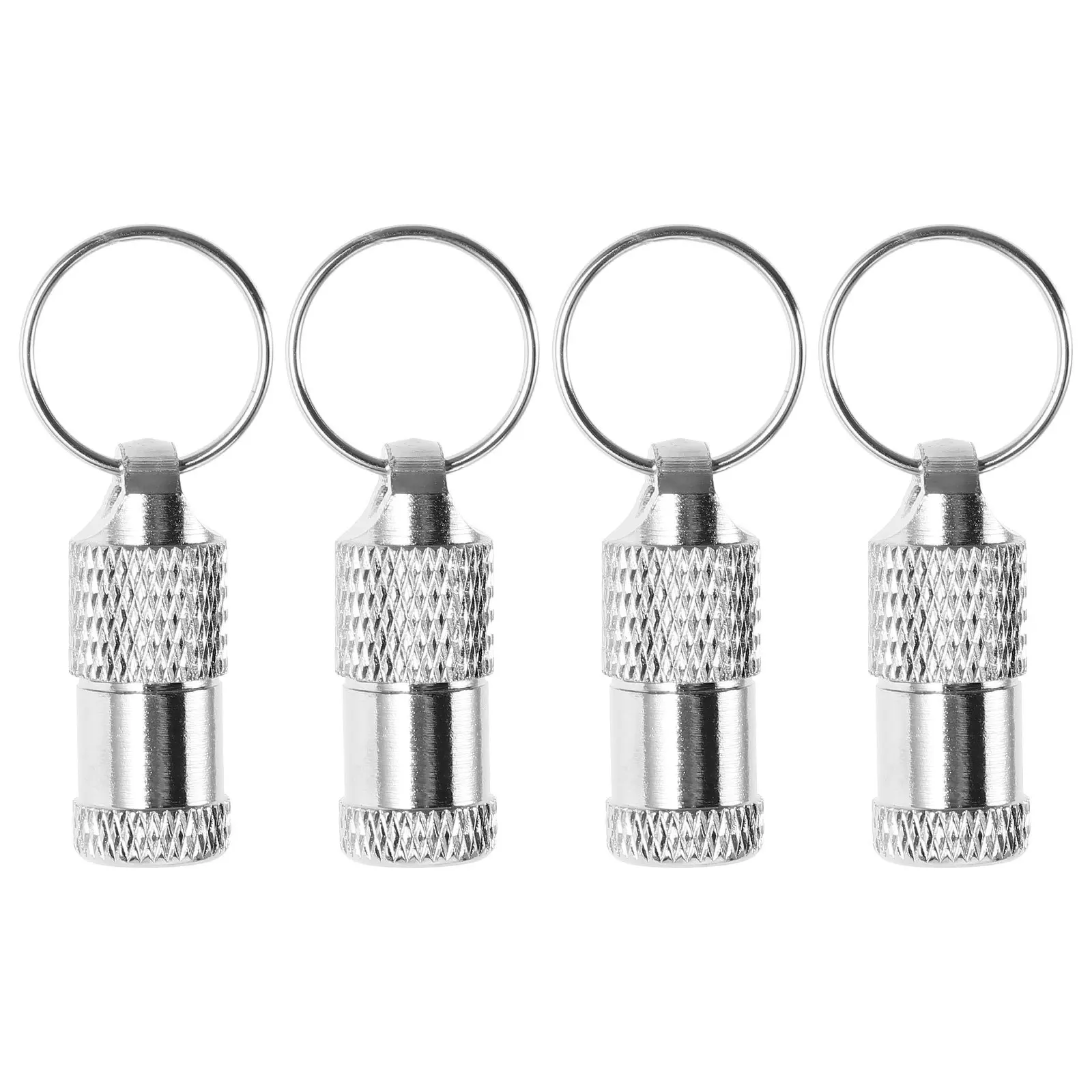 

4Pcs Openable Pet Identification Tags Dog Cat Metal Name Tag Durable Anti-Lost Charms Dog Tag Stainless Steel Pet Tags