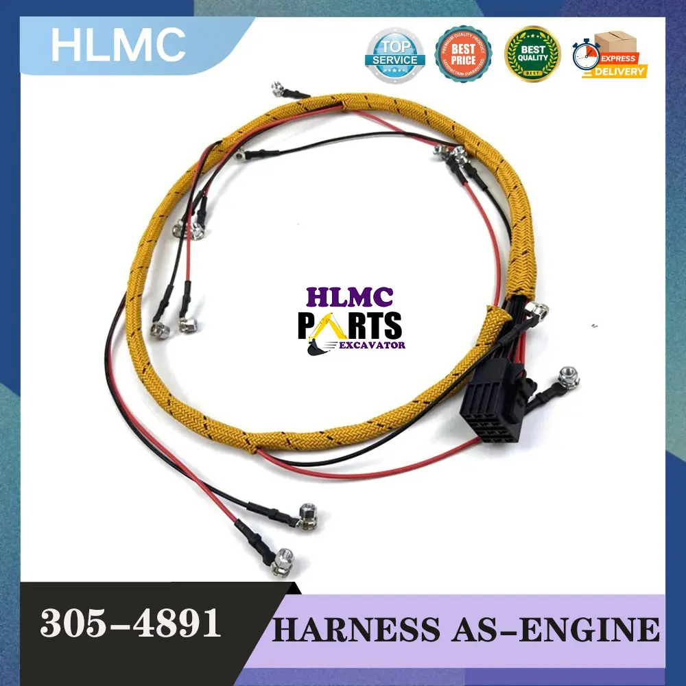 

Excavator Parts 3054893 305-4893 305-4891 For 312D 315D 320D 323DL Injector Harness C6.4 C4.2 Engine Cylinder Line