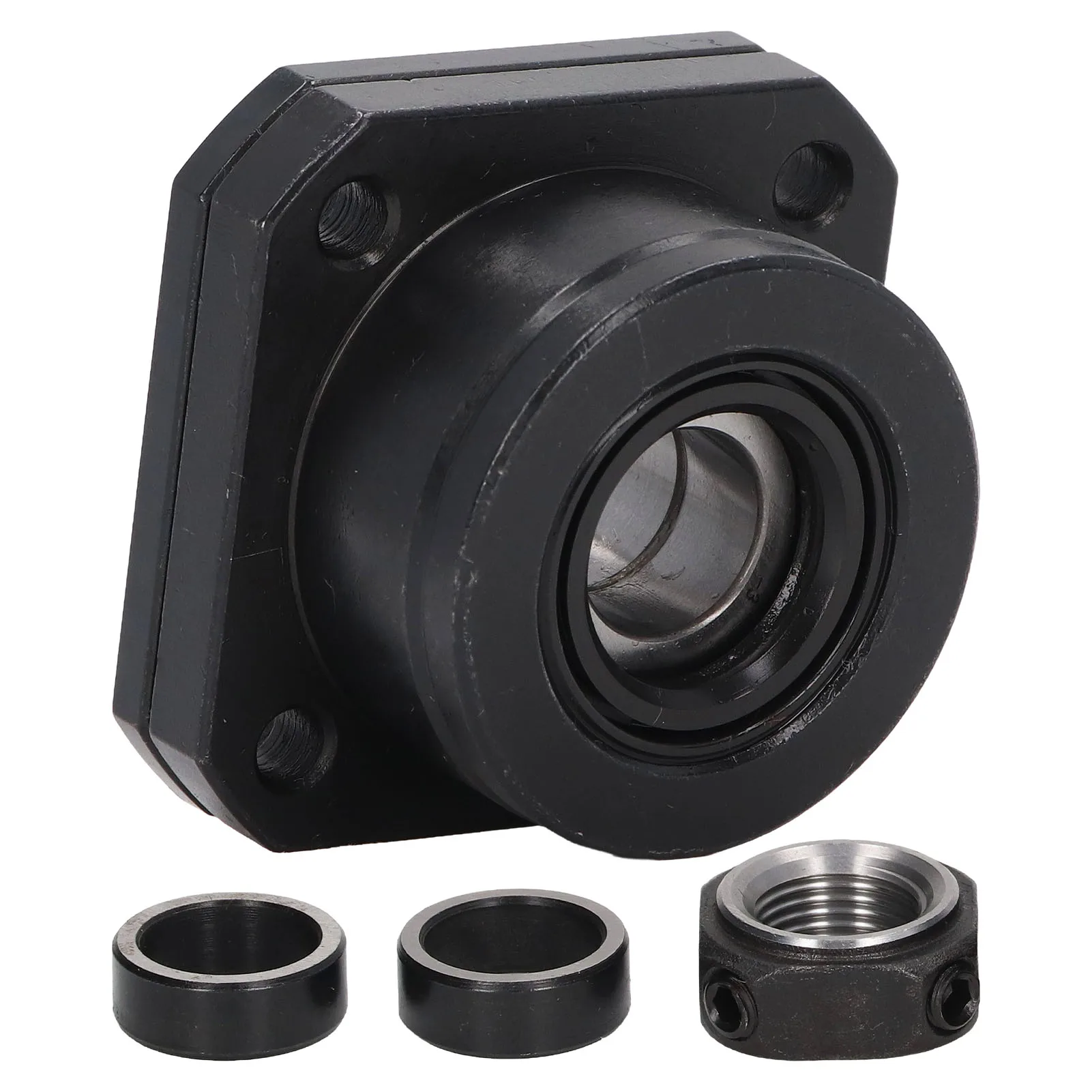 FK12 Ball Screw End Support Exterior Black Oxide Treatment High Accuracy Ball Screw Bearing Block for SFU1604 SFU1605 SFU1610