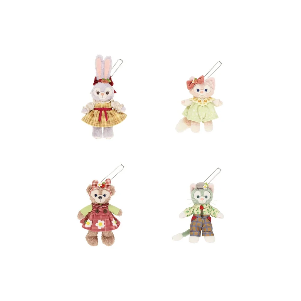 Disney 2024 Duffy and Friends Heart-Shaped Strawberry Plush Charms Disney-2312-0169