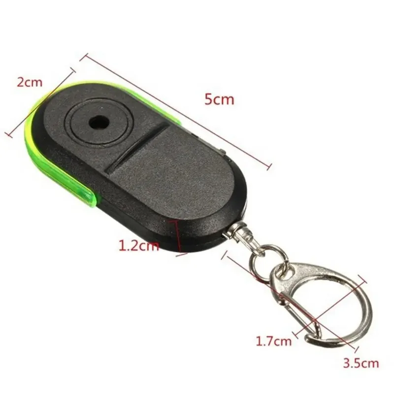 Portable Wireless Anti-Lost Alarm Key Finder Locator Keychain Whistle Sound LED Light Mini Search Anti Lost Key Finder Styling