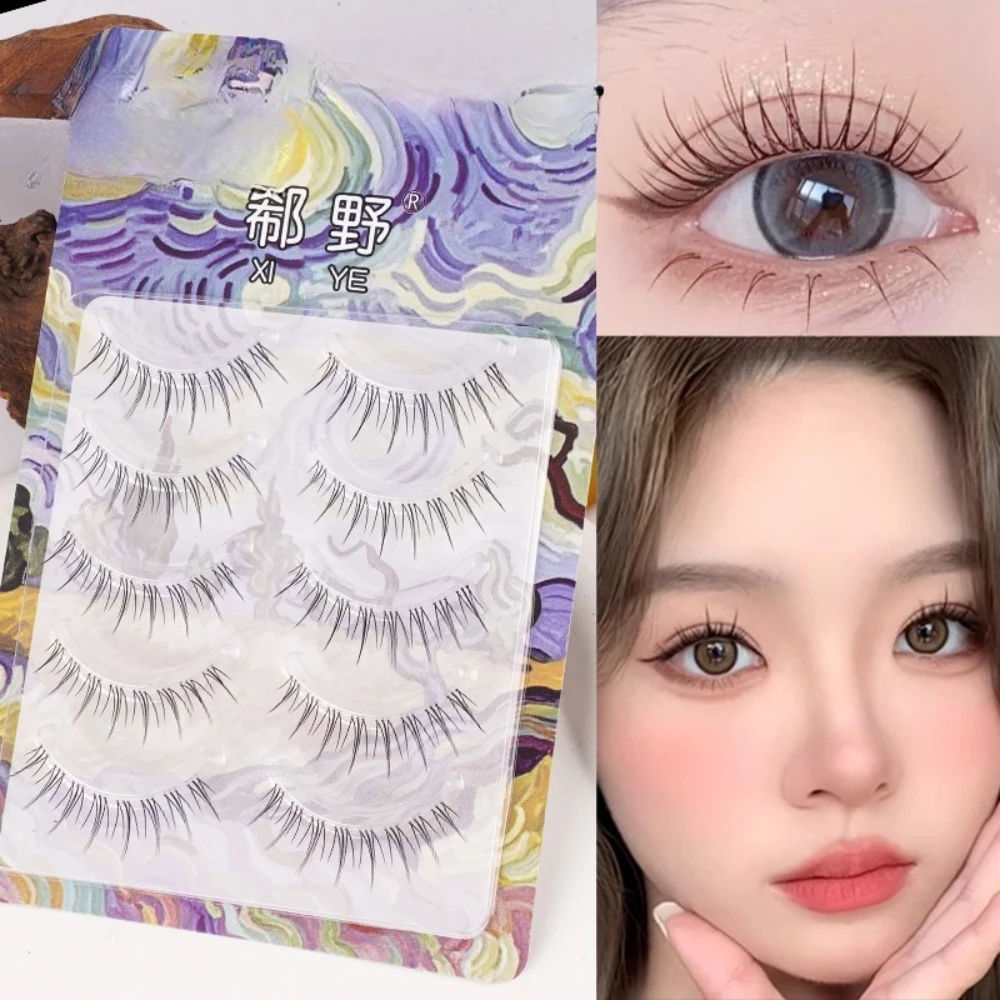 

2025 New Fashion False Eyelashes Full Strip Lashes Professional Transparent Band Natural Long Fake Eyelash for Girl Daily Makeup
