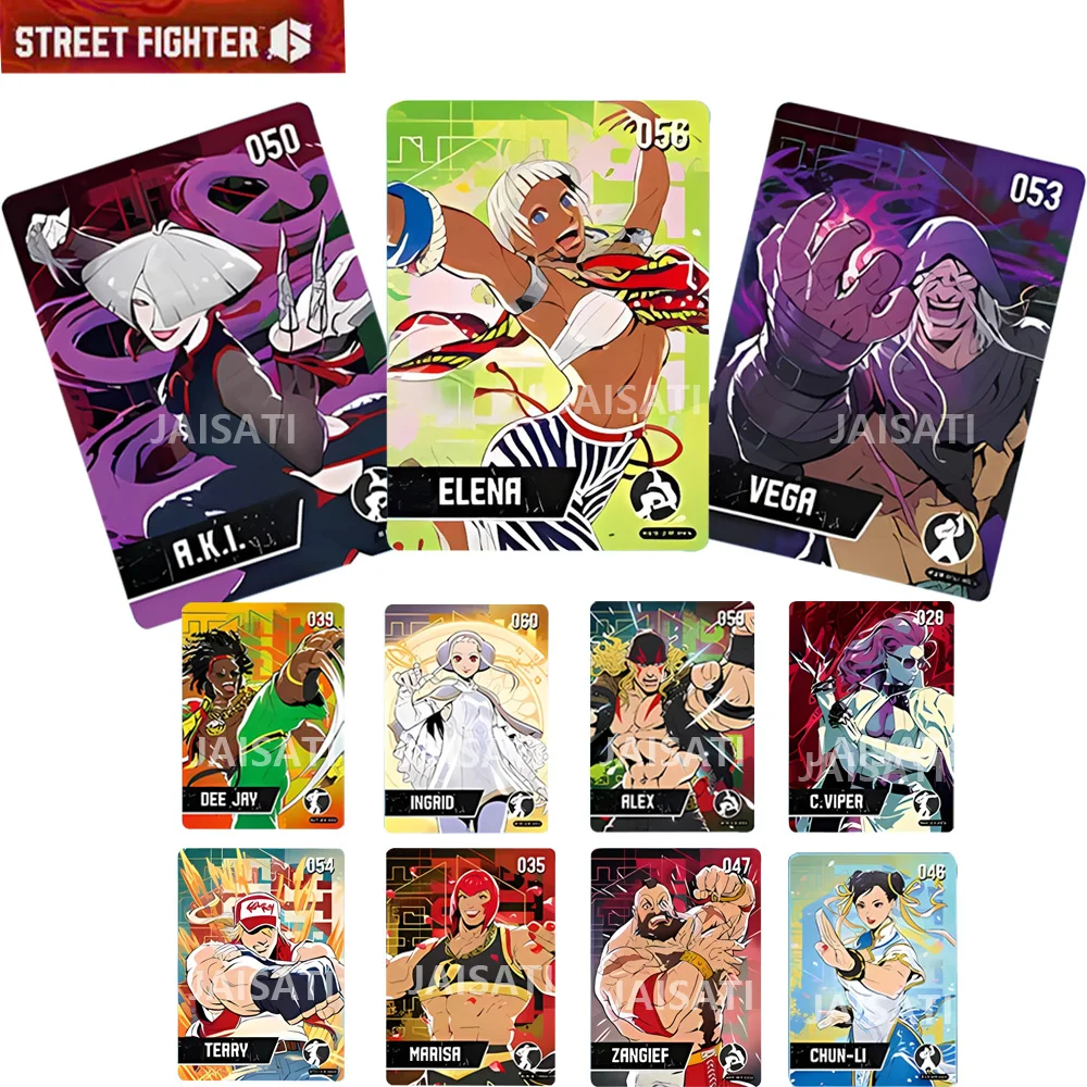 

НОВЫЕ карты A.K.I. из серии Street Fighter 6 2-го выпуска Фото-обои с изображением ЭЛЕНЫ ВЕГА, МРРИСР, ЗАНГИЕФ, терминал для разблокировки одежды по цвету, фото-обои.