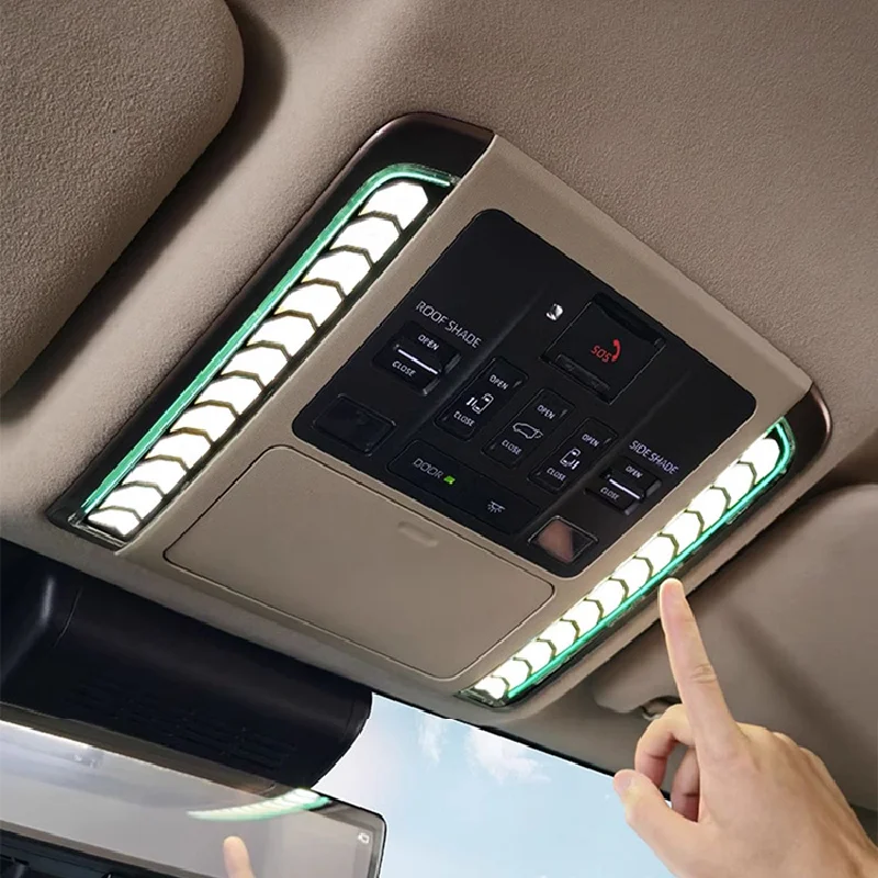 For Alphard/Vellfire 40 Series Front Ceiling Reading Lamp Atmosphere Light Car Interior Modification Accessories