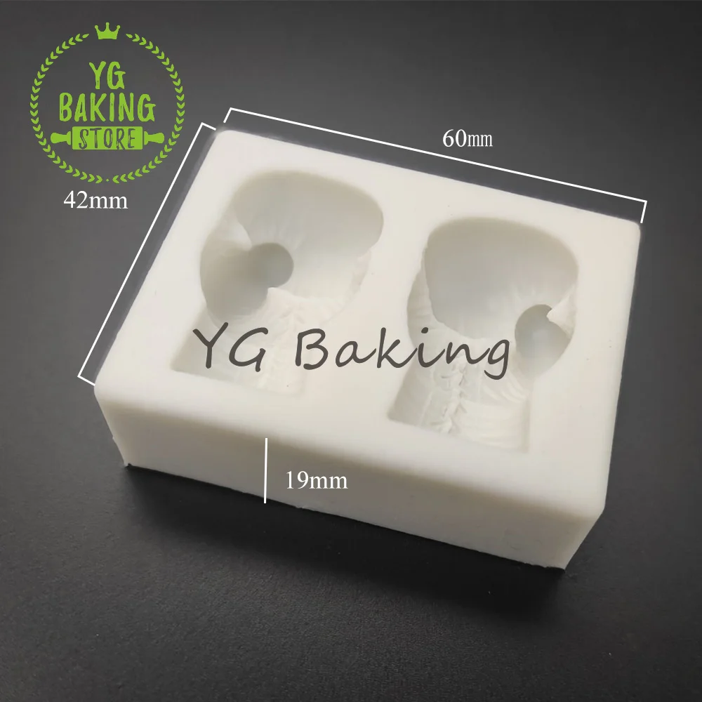 Dorica Boxing Gloves Silicone Mold Fondant Chocolate Mould Cake Decorating Tools Kitchen Chocolate Pastry Accessories Bakeware