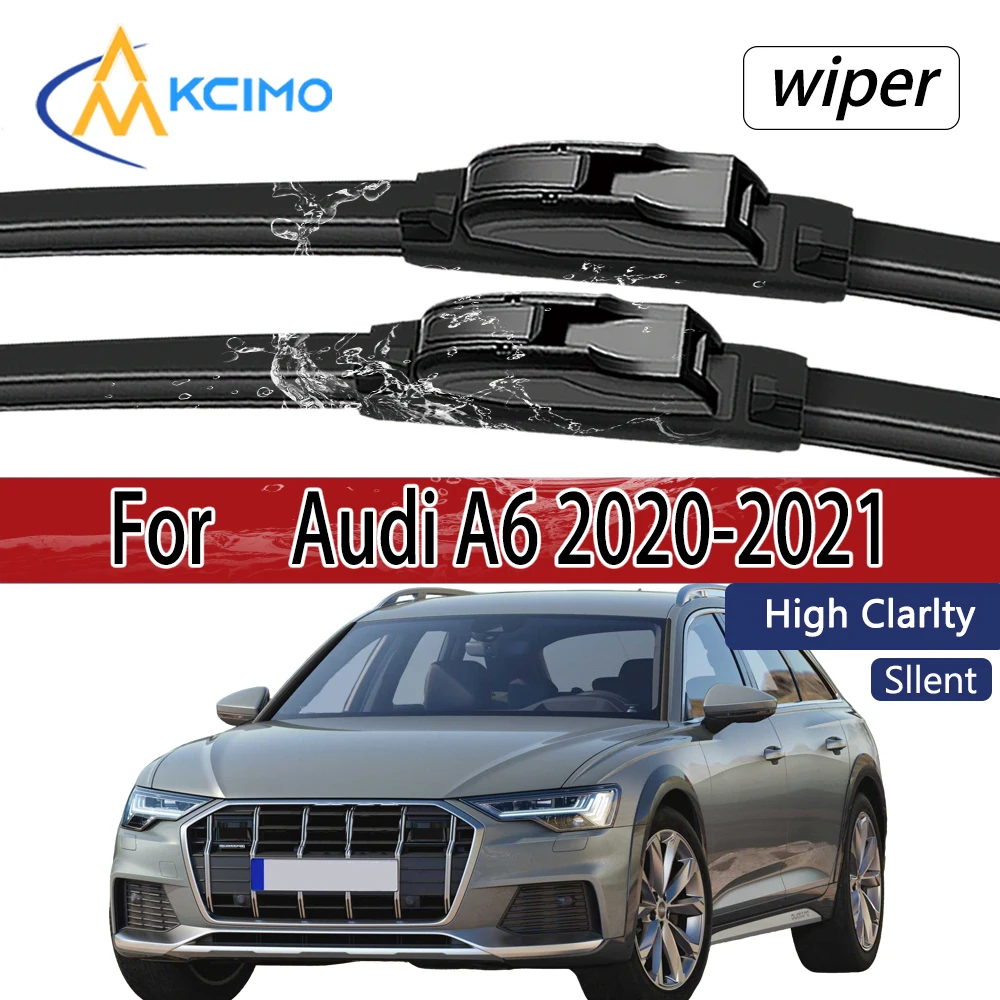 

For Audi A6 2020-2021 Front Windshield Wiper Blades 2pcs Windscreen Window Accessories
