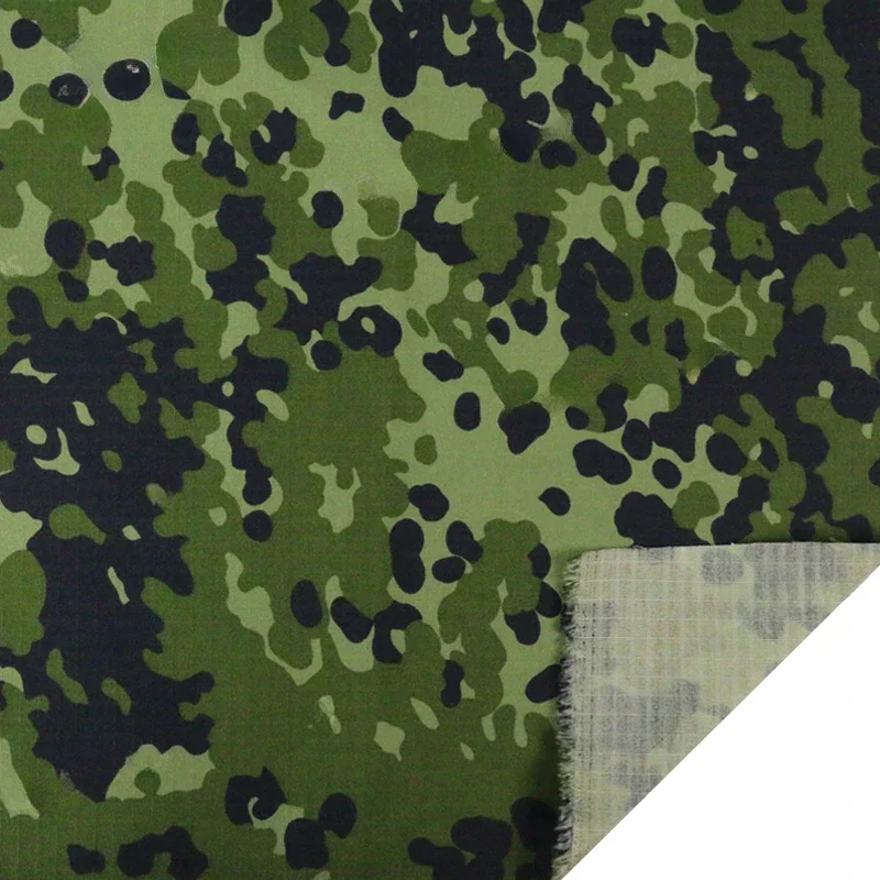 

M05 Finnish Jungle Camouflage Fabrics Nylon-Cotton Check Waterproof Clothing Infrared-Resistant Sewing Tactical Hunting DIY