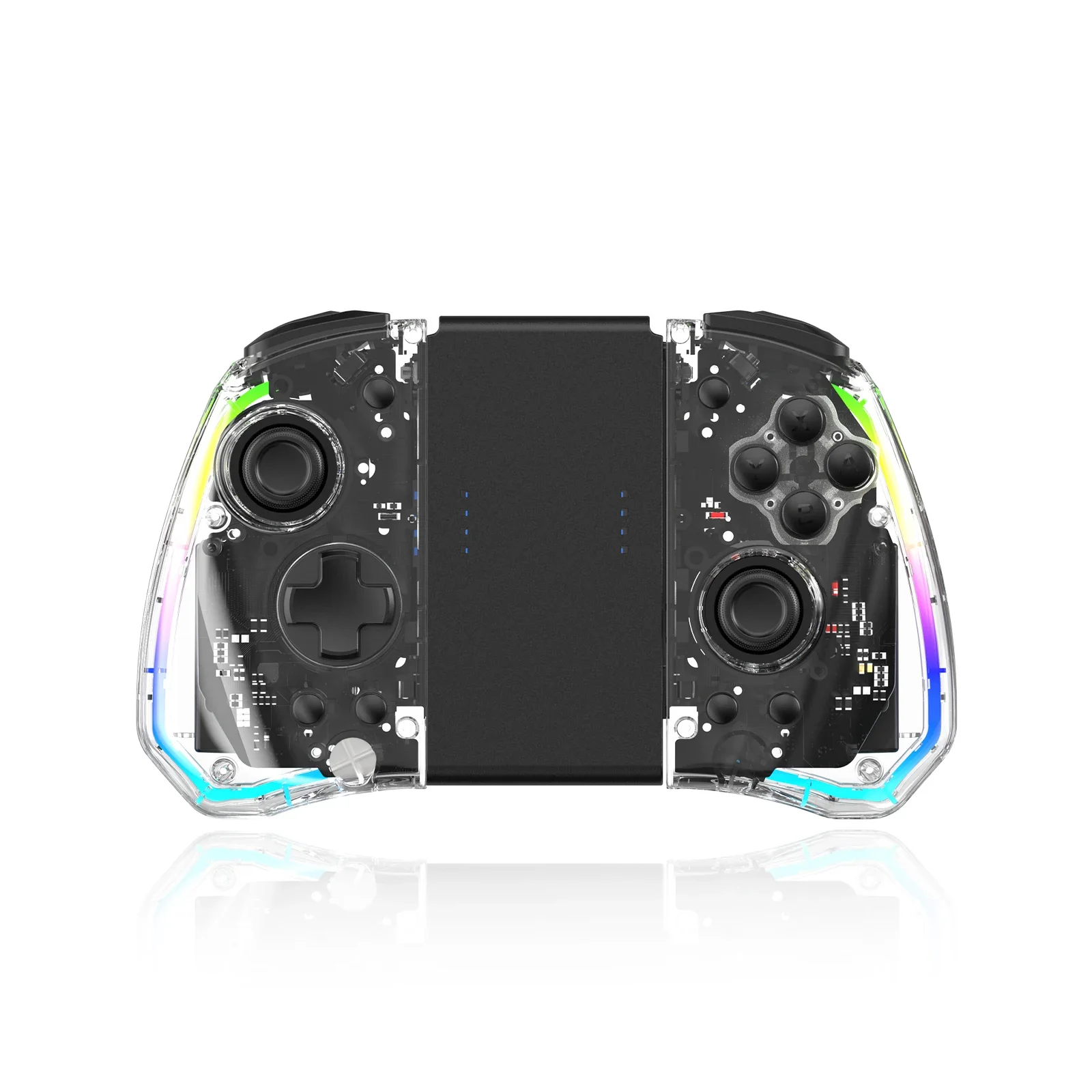 Y40 وحدة تحكم ألعاب شفافة 500 مللي أمبير في الساعة محركات مزدوجة زر واحد إيقاظ الحركة ستة محاور وظيفة توربو للتبديل