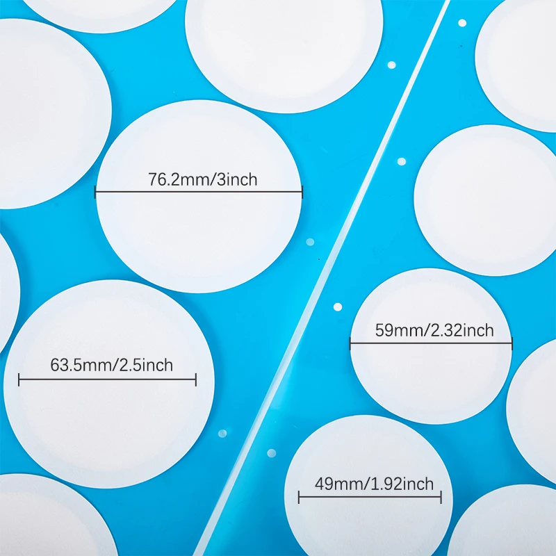 Imagem -06 - Etiquetas de Papel de Filtro Sintético Cogumelo de Disco Aplicado sob para o Cultivo de Cogumelos 76.2 mm 59 mm 0.22 µm
