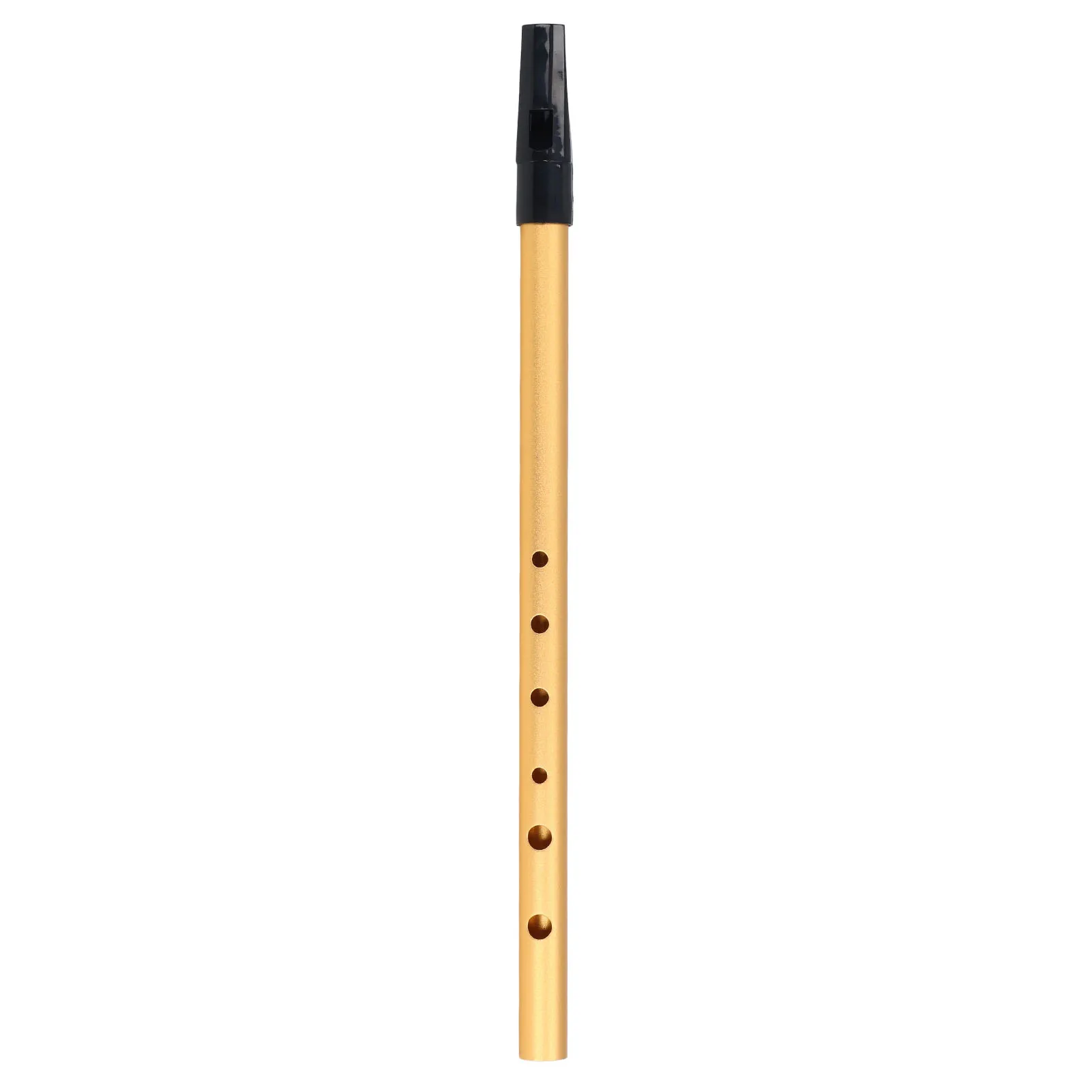 ZK30 Musical Short Flute Portable Alloy Professional Level Short Flute with Learning Manual for Students Gold C Tune