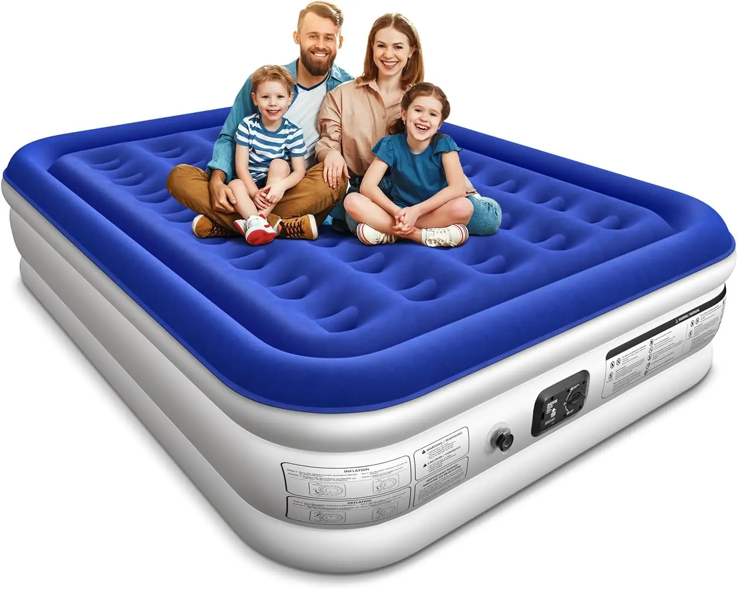 

Queen Air Mattr With Built In Pump 16"" Raised Blow Up Mattr Queen Size Comfort Air Bed, 3 Mins Fast Colchones Inflables Bed,