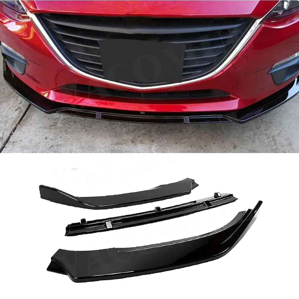 

VACOMUL For MAZDA 3 Axela 2014-2019 Front Bumper Lip Chin Guard Trim Styling Cover Modified Body Kit Diffuser Accessories