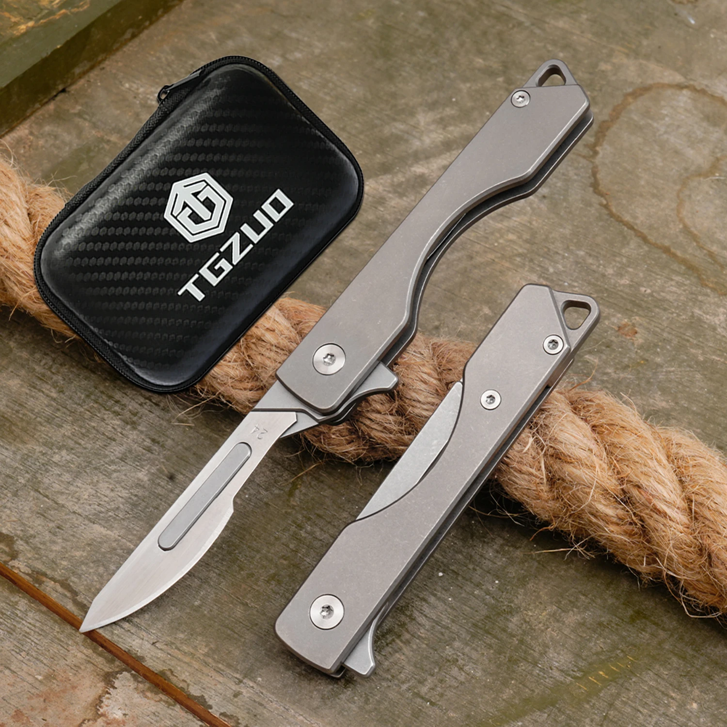 

Складной нож из титанового сплава с 10 запасными лезвиями Портативный мини-инструмент EDC для улицы Нож для резки бумаги «сделай сам» Быстро открывающиеся ручные инструменты