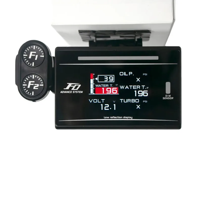 Universal 10 in 1 BF CR C2  Advance FD Link Meter Digital Auto With Electronic Sensors Full Kit Car Boost OBD Gauges