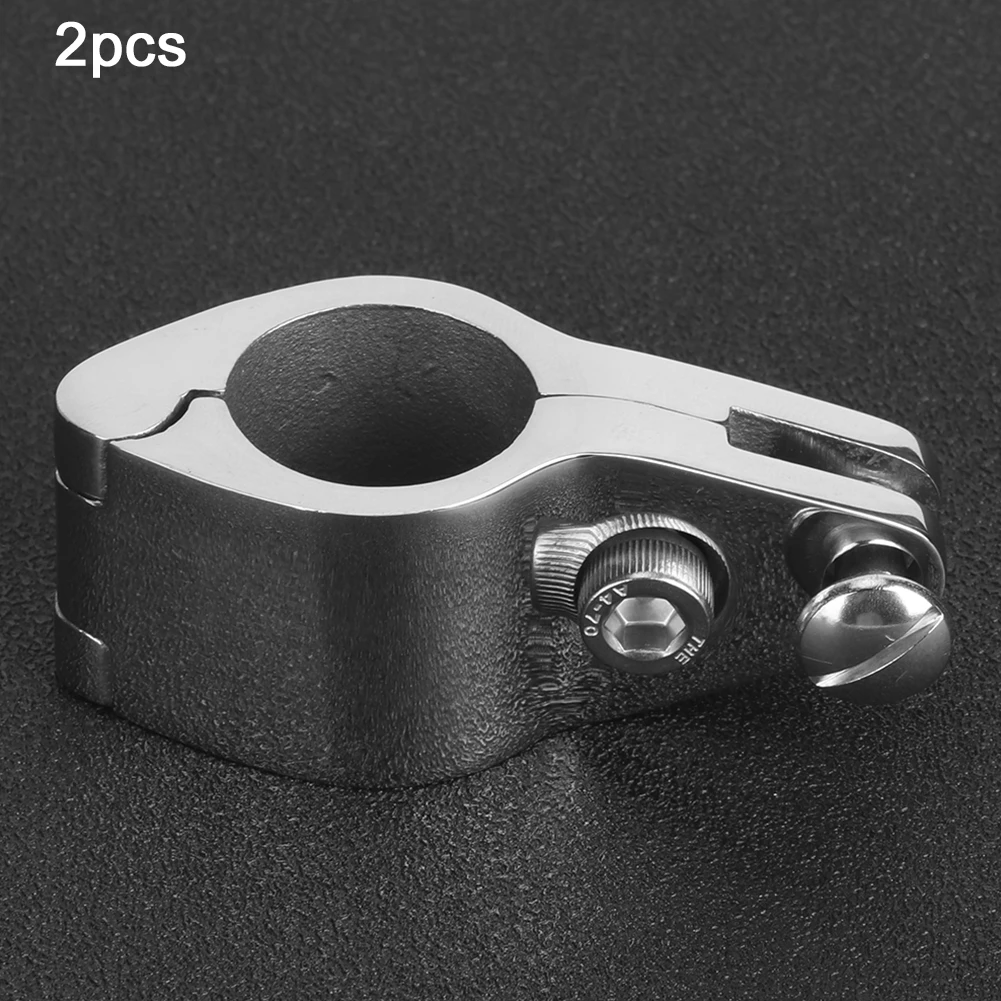 

2Pcs 22MM Bimini Top Jaw Slide Clamp 25MM Steel Boat Hardware Fitting for Inflatable Commercial Yachts Boating Equipment