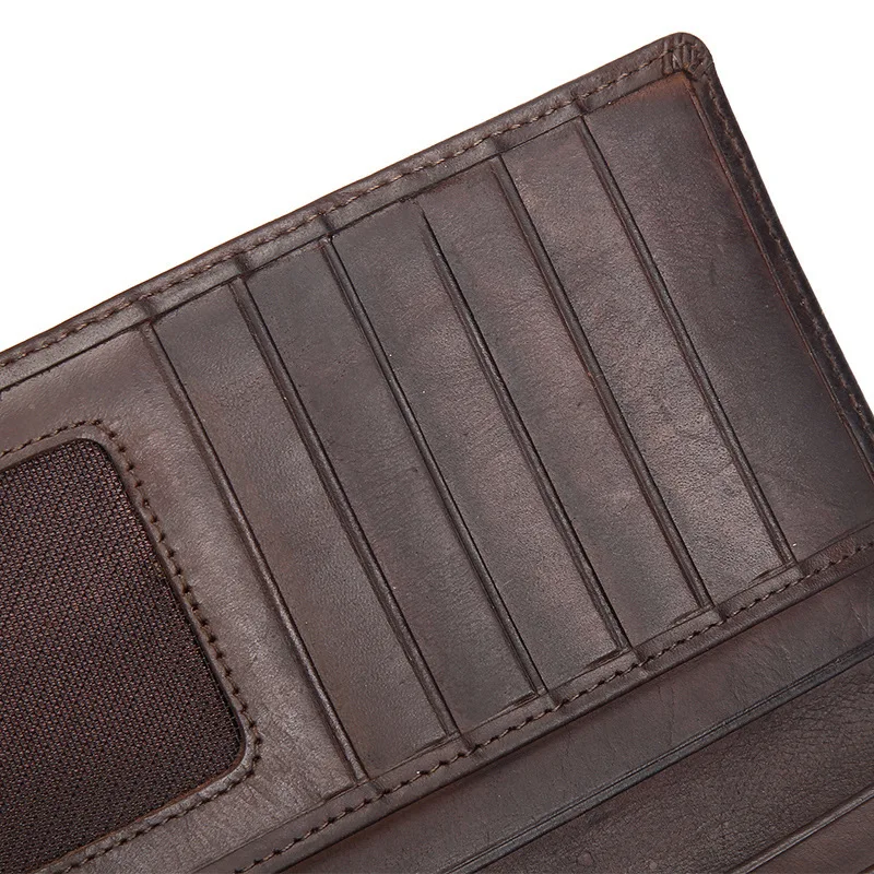 MOTAORA Genuine Leather Wallet for Men, Handcrafted Money Clip Card Holder with RFID Blocking, Slim Bifold Front Pocket Purse